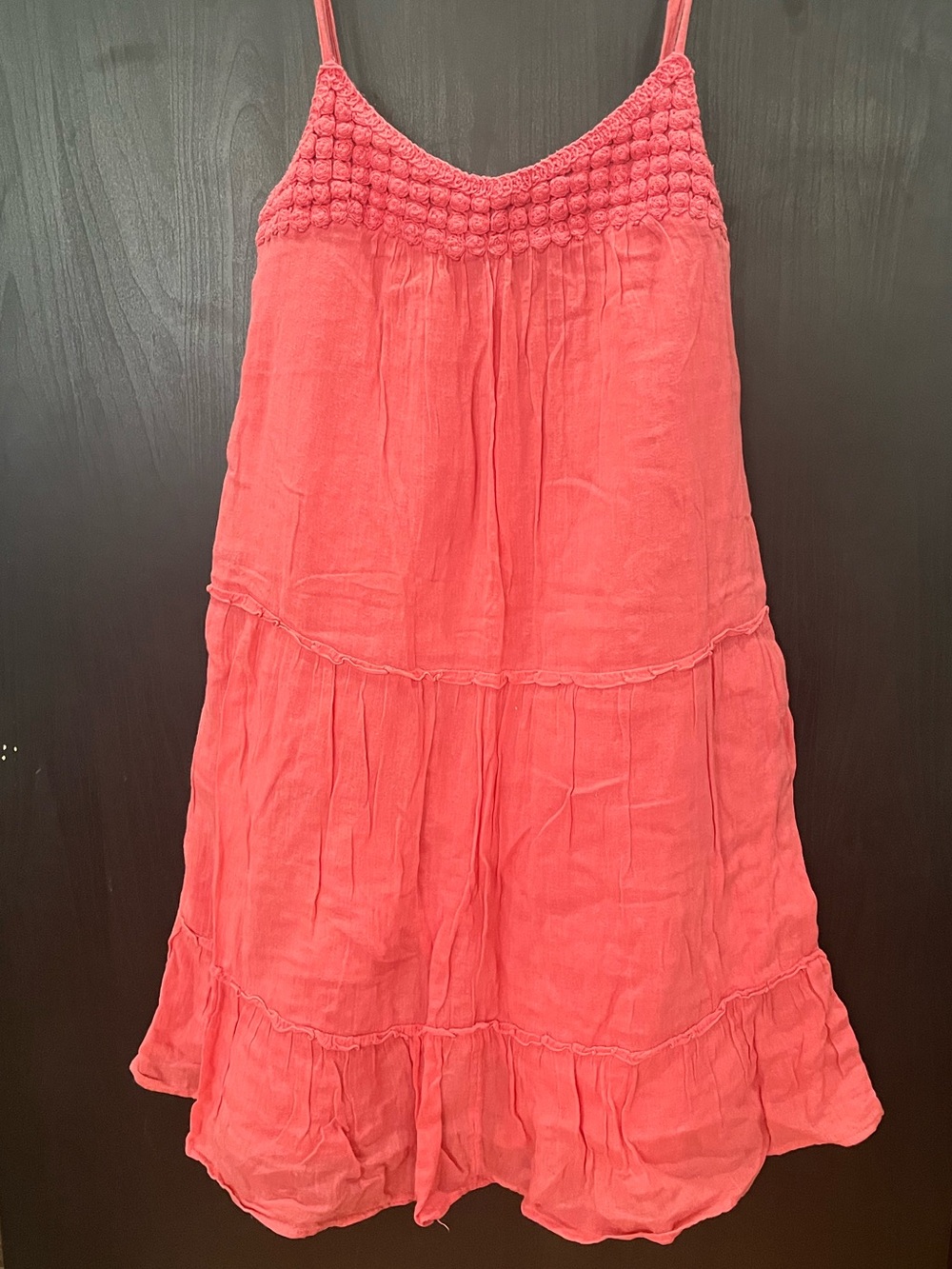 OLD NAVY Coral Tiered Cotton Skirt